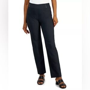 JM Collection Women’s Studded Rivet Pants in Waverly Denim, size M, NWT!